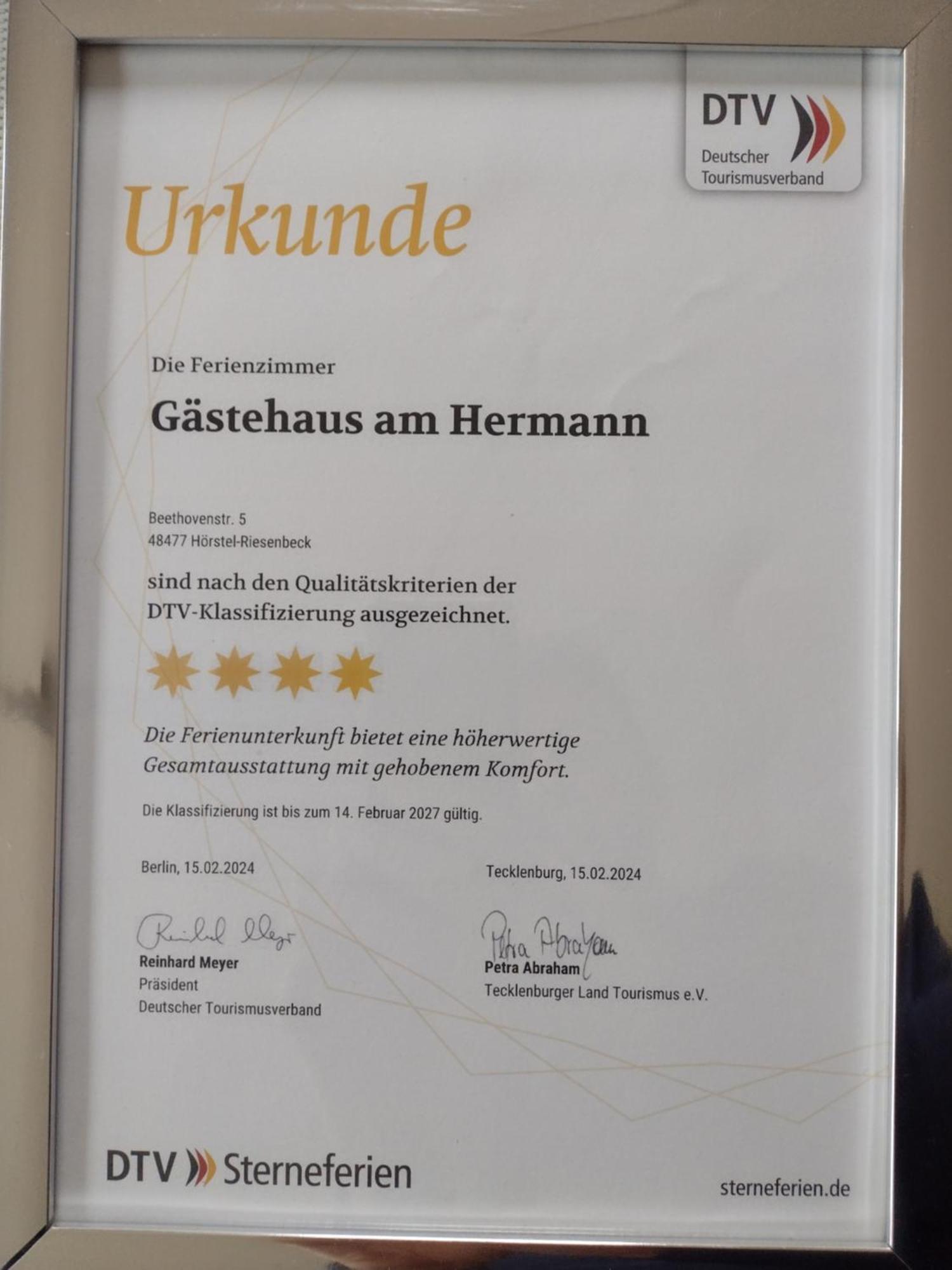 Gaestehaus Am Hermann Герстель Екстер'єр фото